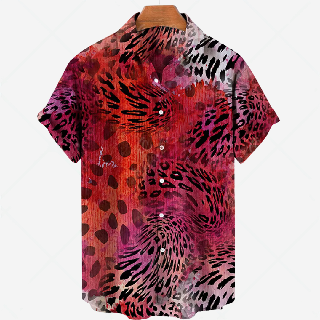 Lässiges Kurzarmhemd mit Print Müheloser Style für jeden Anlass