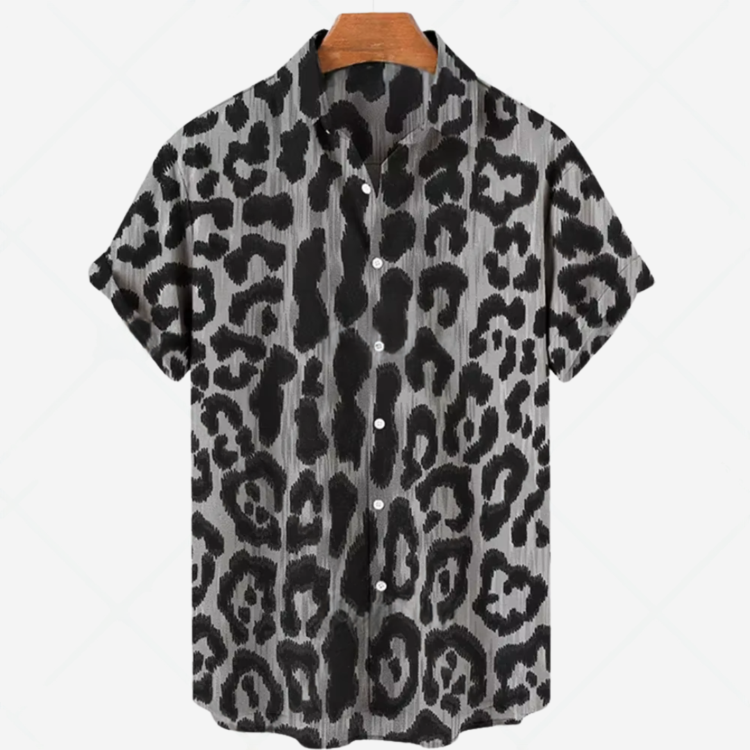 Lässiges Kurzarmhemd mit Print Müheloser Style für jeden Anlass