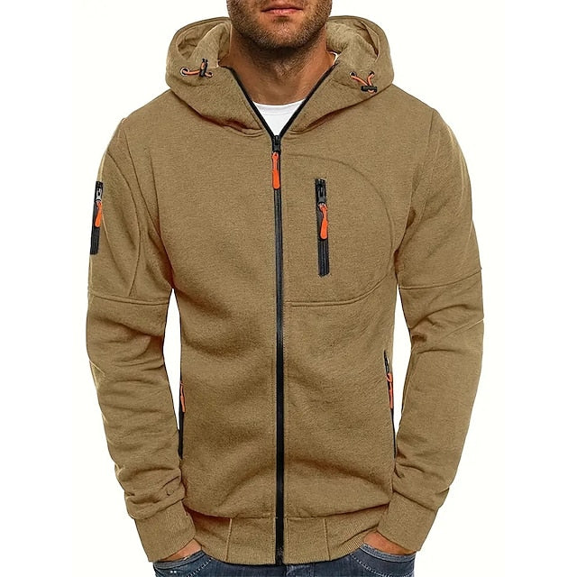 Herren Eleganter Kapuzenpullover mit Fronttaschen