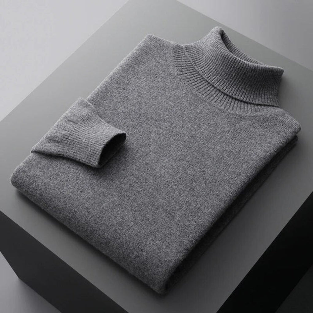 Rollkragenpullover für Herren – Eleganter Layer mit raffinierter Optik
